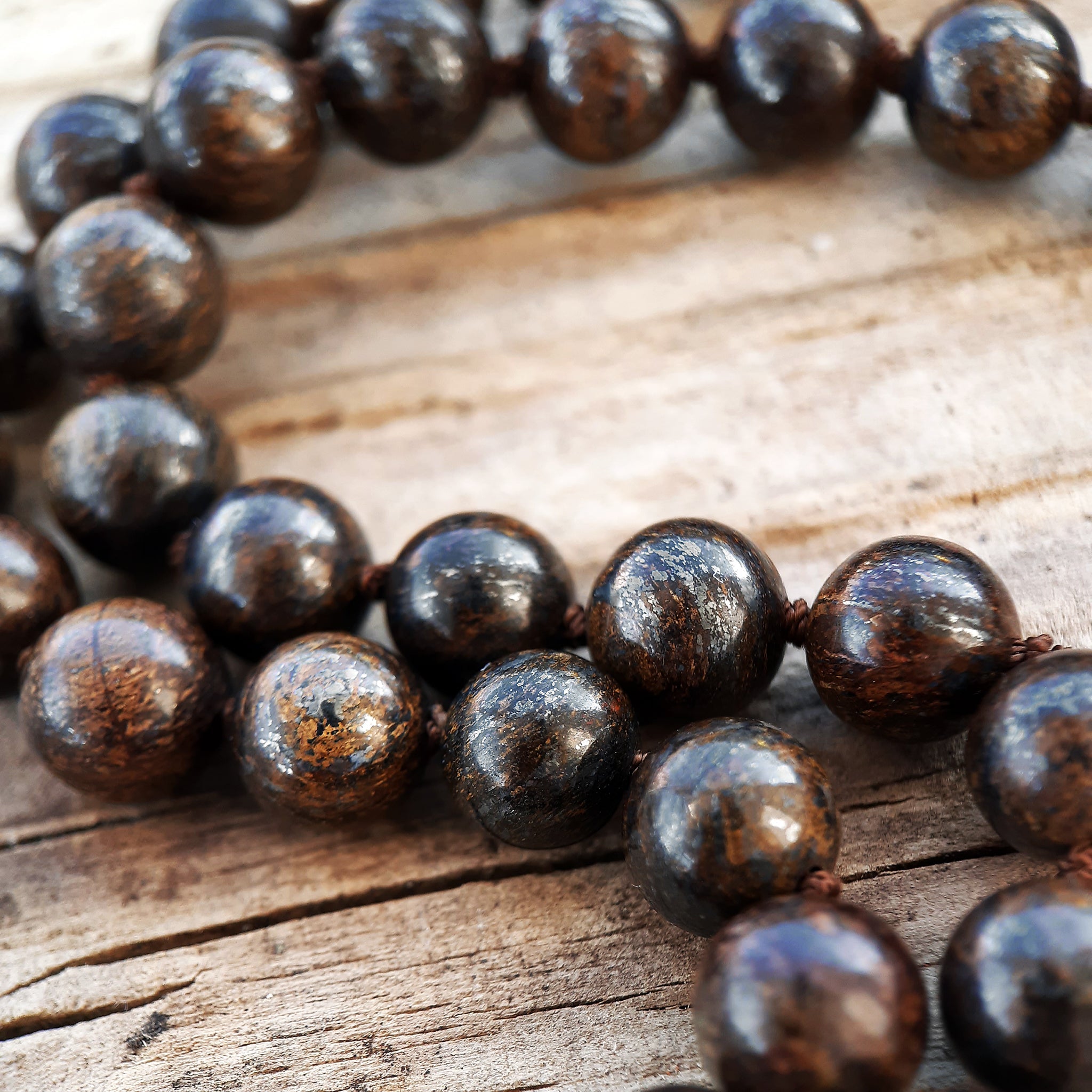 8mm Bronzite beads