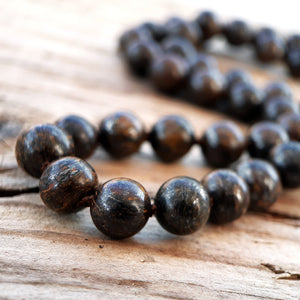 8mm Bronzite beads