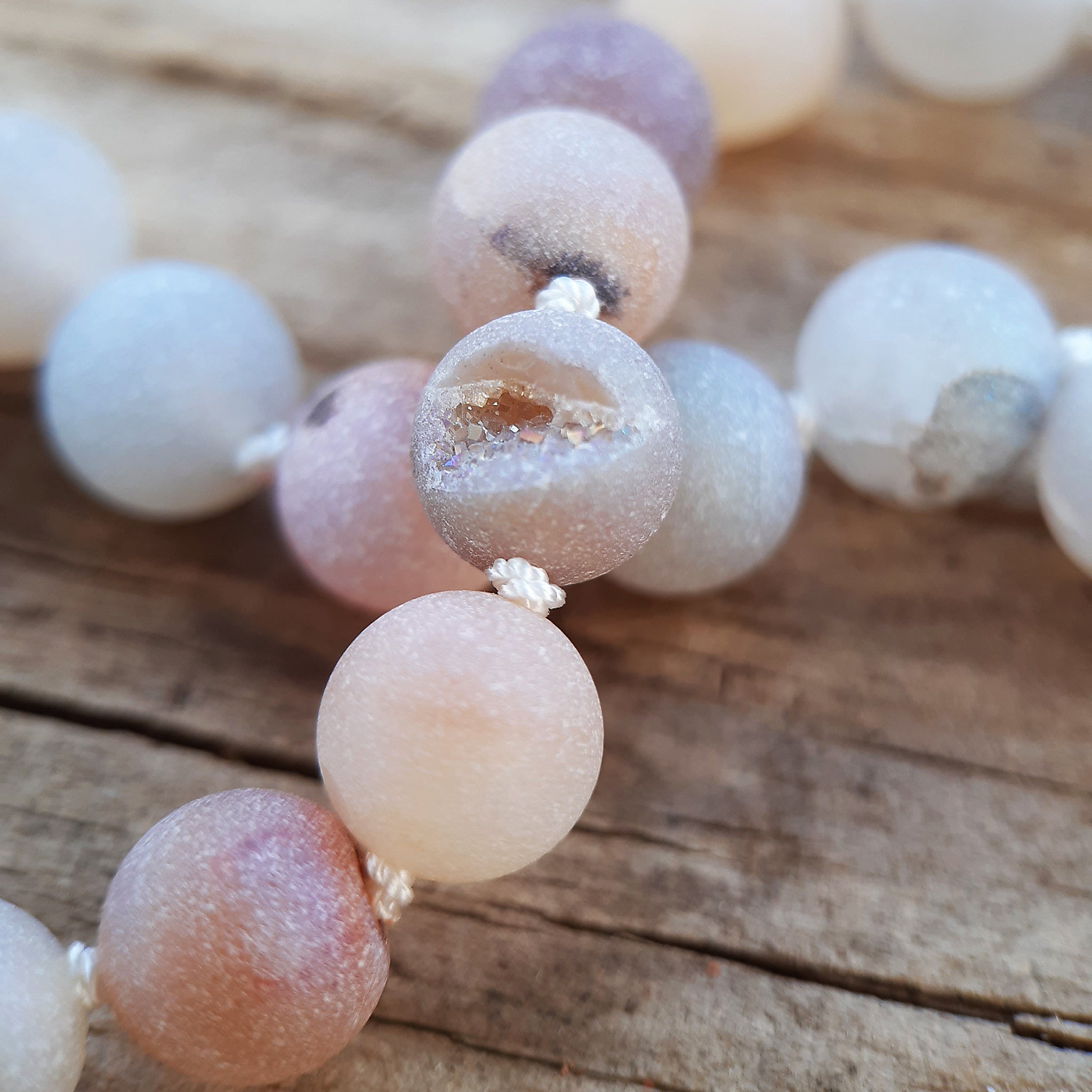 8mm Druzy Agate beads